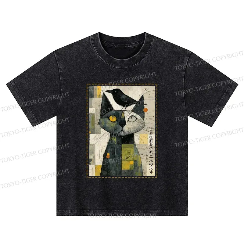 Cool Cat Crow T-Shirt for Anime Convention