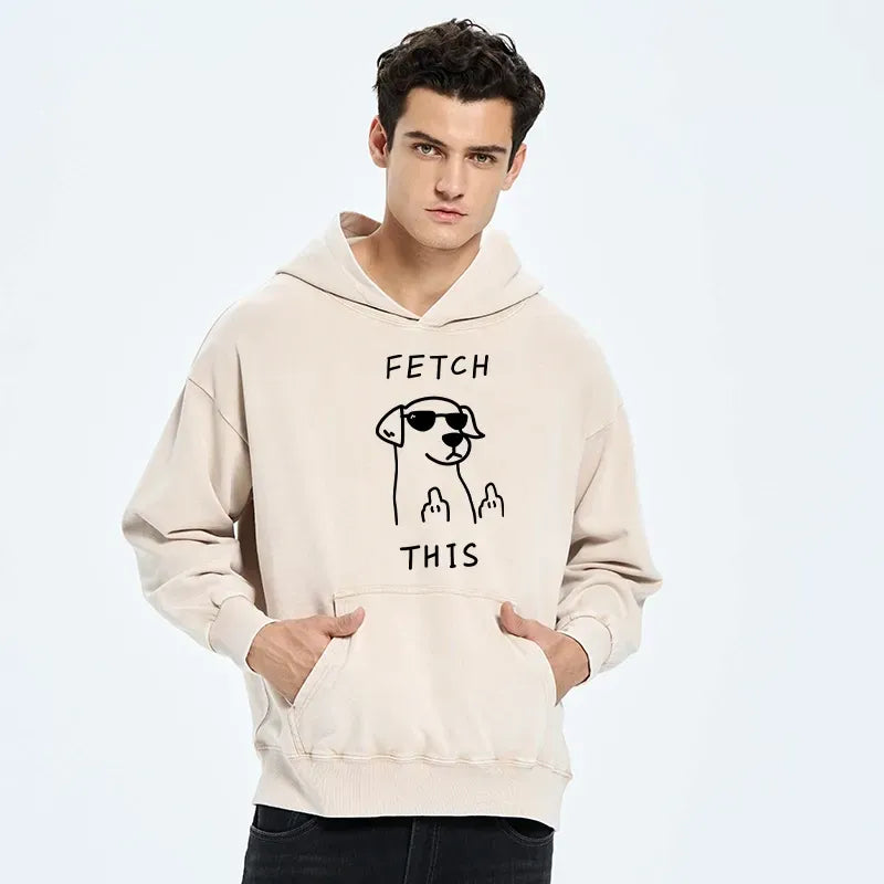 Kyoto-Lion Rebellious Dog Washed Hoodie