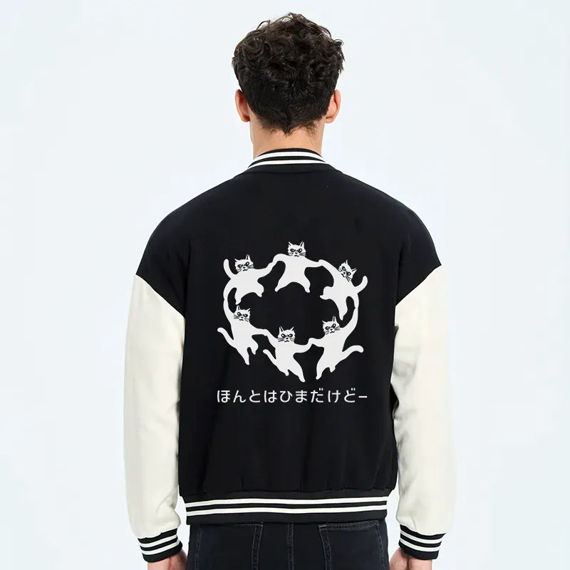 japanese embroidered varsity jacket for casual wear