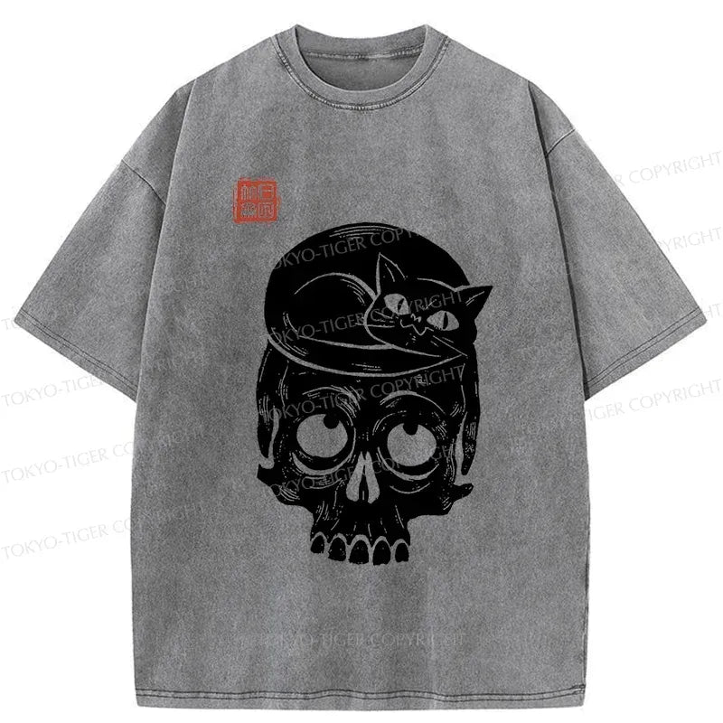 Best Seller Japanese Cat Skeleton T-Shirt