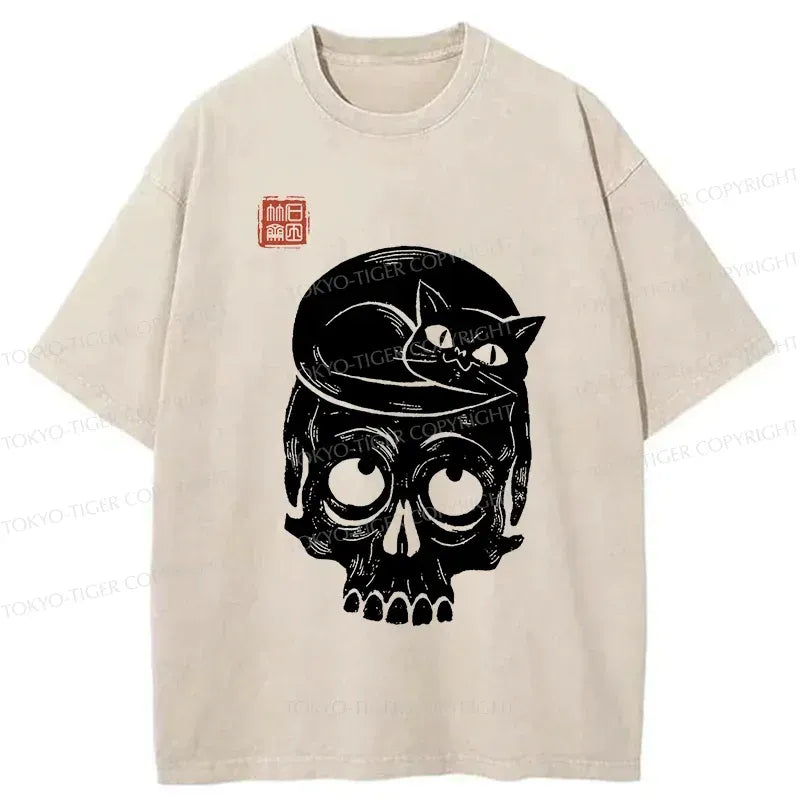 Best Seller Japanese Cat Skeleton T-Shirt