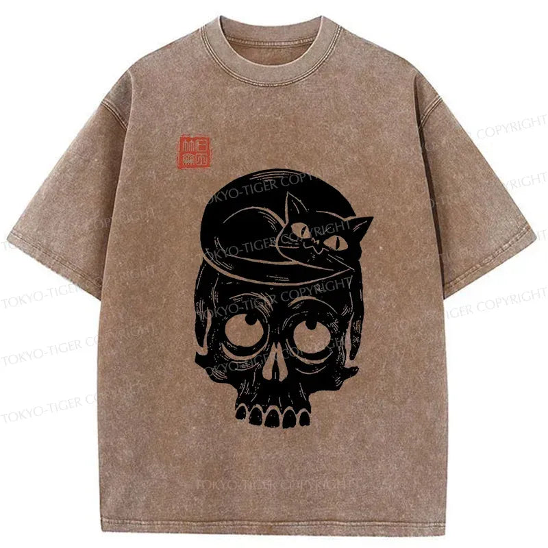 Best Seller Japanese Cat Skeleton T-Shirt