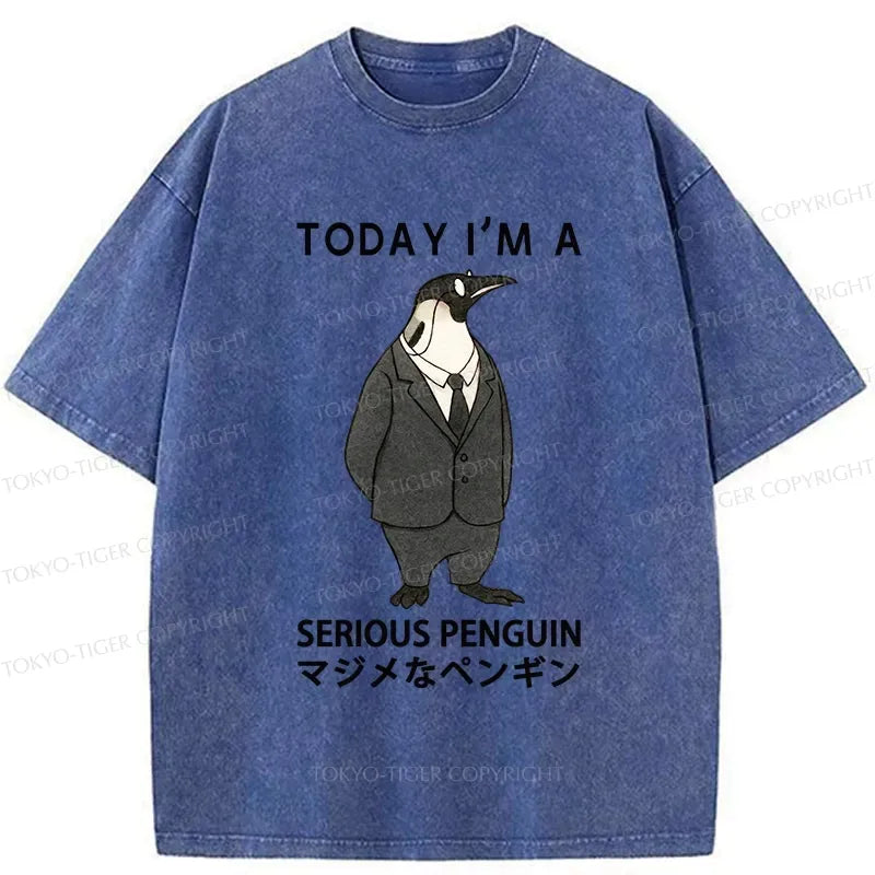 Serious penguin tee for gift idea