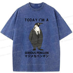Serious penguin tee for gift idea