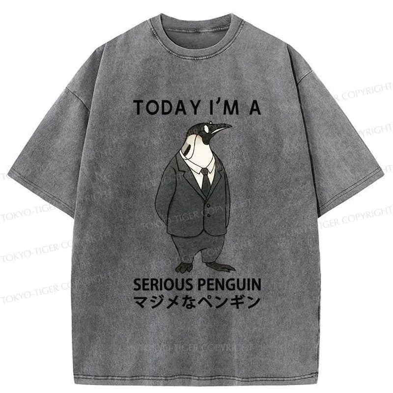 Serious penguin tee for gift idea