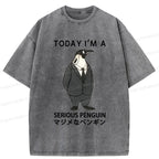 Serious penguin tee for gift idea