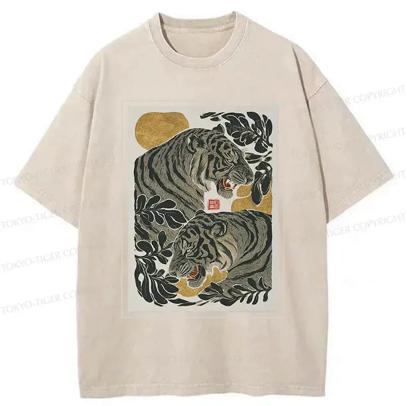 Japanese Woodcut Tiger Unisex T-Shirt