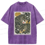 Japanese Woodcut Tiger Unisex T-Shirt