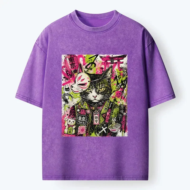 Funny Tokyo Cat Meme T-Shirt for Daily Wear