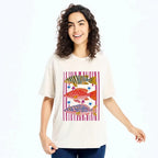 Japanese Fish Art Washed T-Shirt