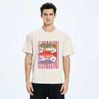 Japanese Fish Art Washed T-Shirt