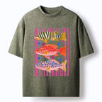 Colorful Patterned Fish T-Shirt for Men