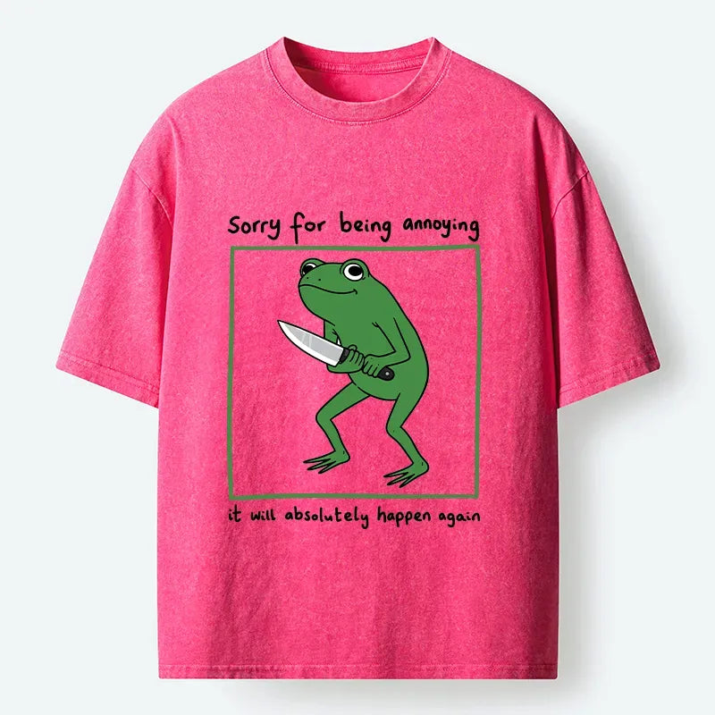 Japanese Frog Holding Knife T-Shirt