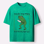 Washed Frog Knife Tee for Casual Wear