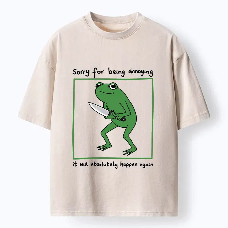 Japanese Frog Holding Knife T-Shirt
