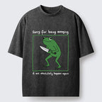 Japanese Frog Holding Knife T-Shirt