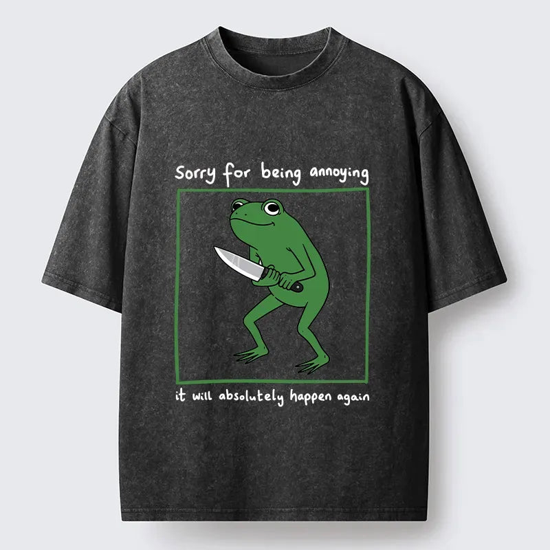 Japanese Frog Holding Knife T-Shirt