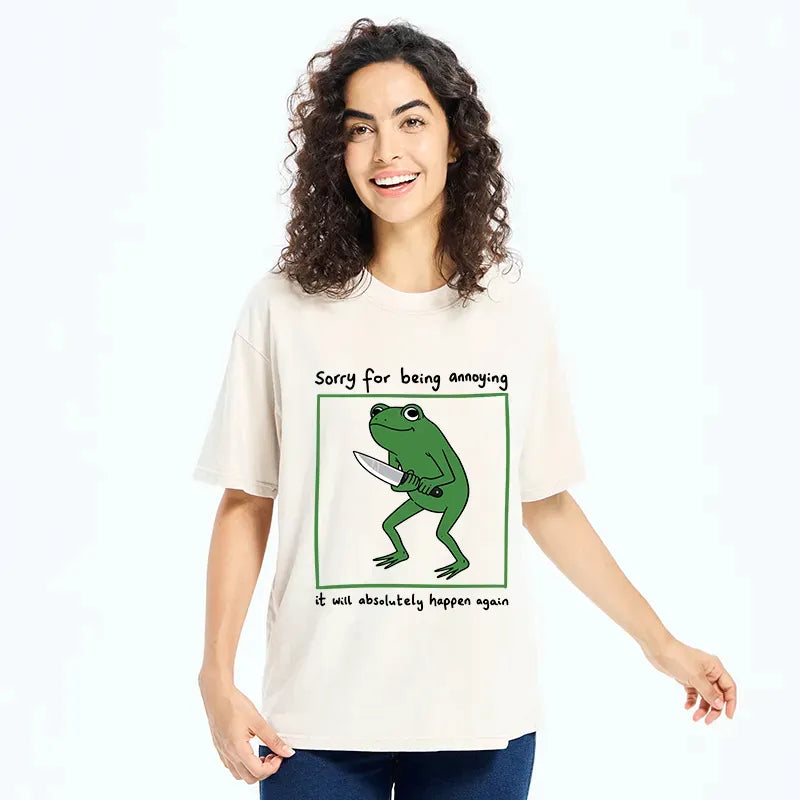 Japanese Frog Holding Knife T-Shirt