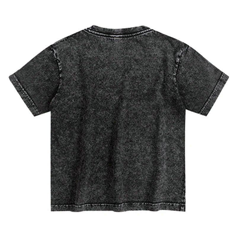 Kyoto-Lion Skeleton Christmas Kids Washed T-Shirt
