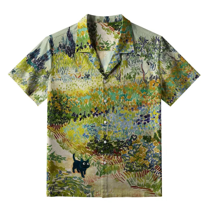 Trendy Japanese Hawaiian Shirt for Men