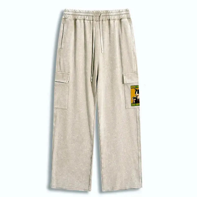 Tuxedo Cat Coffee Sweatpants for Lounge