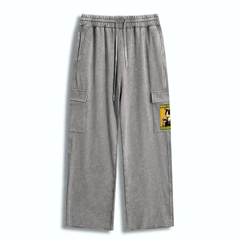 Japanese Cat Sweatpants with Free Shipping