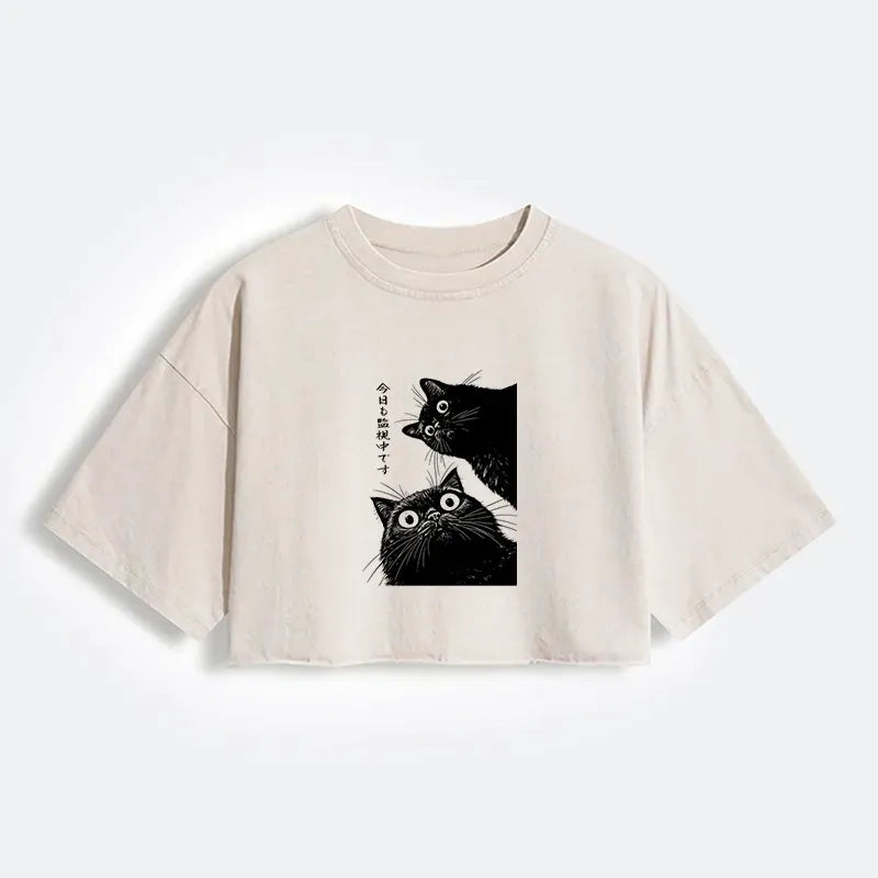trendy unisex cotton crop top