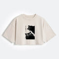 trendy unisex cotton crop top