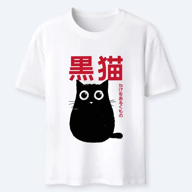 Japanese vintage cat tee for vacation