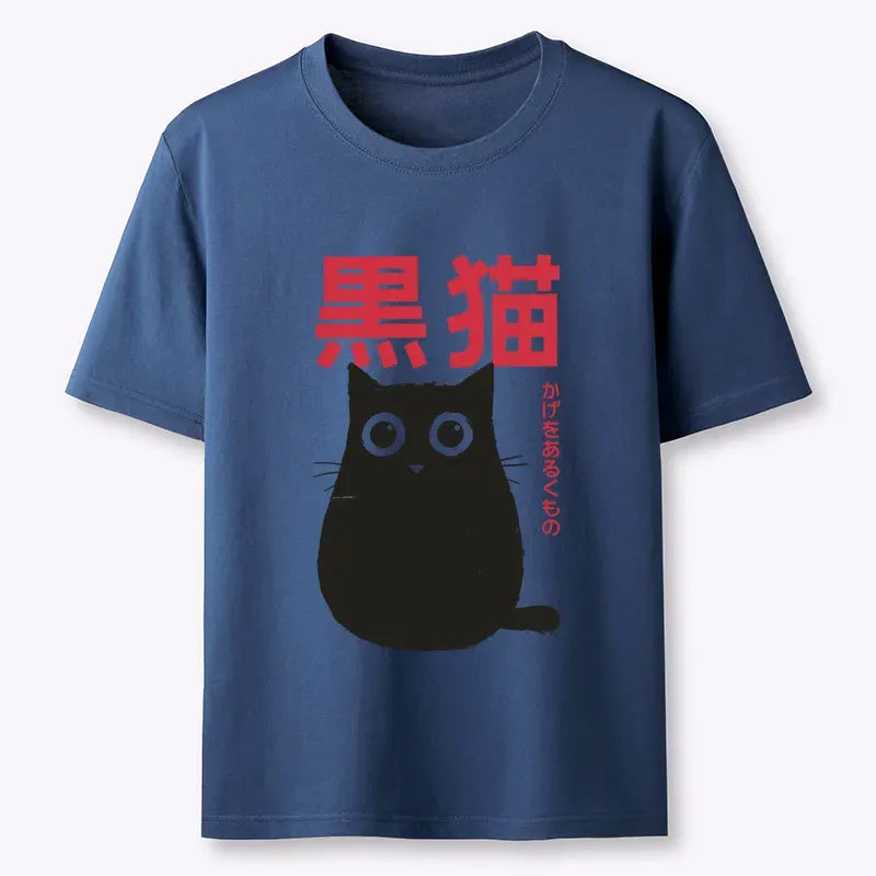 Japanese vintage cat tee for vacation