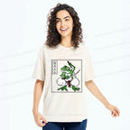 Kyoto-Lion Retro Frog Samurai Washed T-Shirt