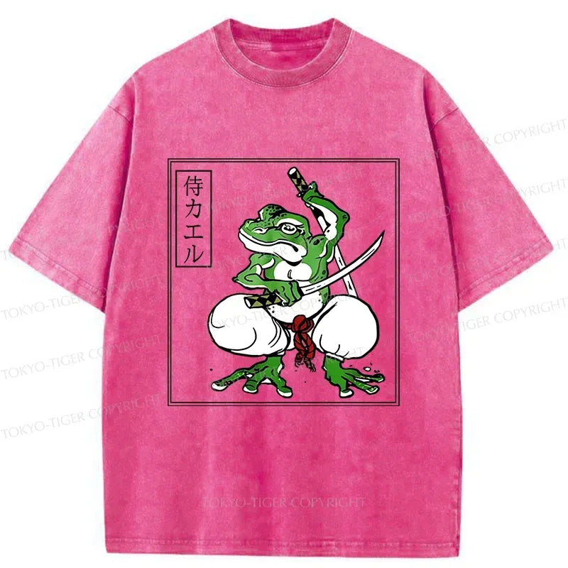 japanese vintage frog samurai tee