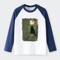 Bamboo Forest Raglan for Streetwear