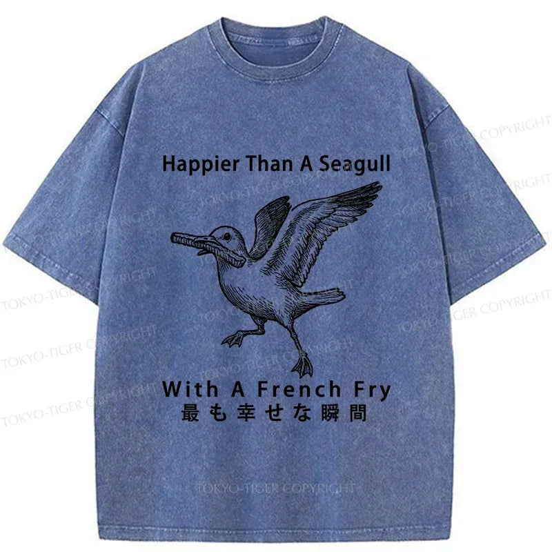 Happy Seagull Japanese Streetwear Gift for Him