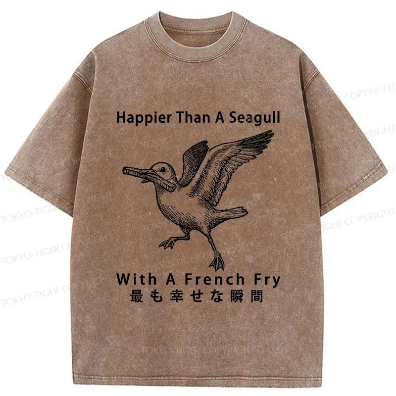 Happy Seagull Japanese Streetwear Gift for Him