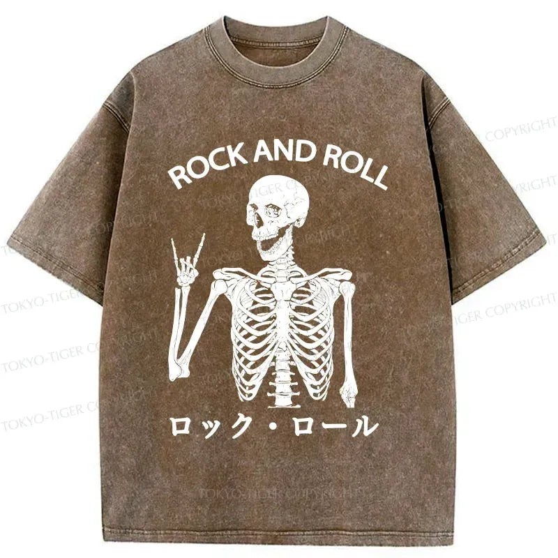 Japanese Vintage Skull T-Shirt for Streetwear