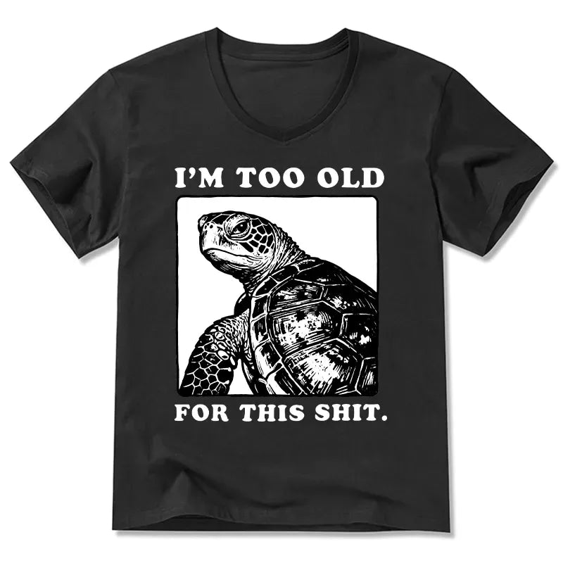 Kyoto Lion Turtle Meme V-Neck T-Shirt
