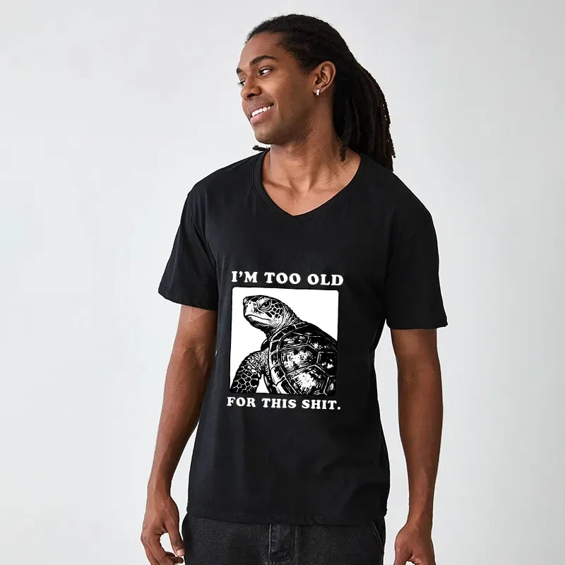 Kyoto Lion Turtle Meme V-Neck T-Shirt
