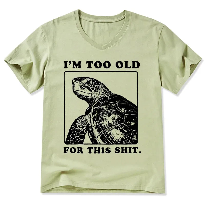 Kyoto Lion Turtle Meme V-Neck T-Shirt
