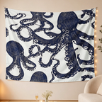 Kyoto-Lion Ocean Octopus Tapestry