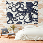 Kyoto-Lion Ocean Octopus Tapestry