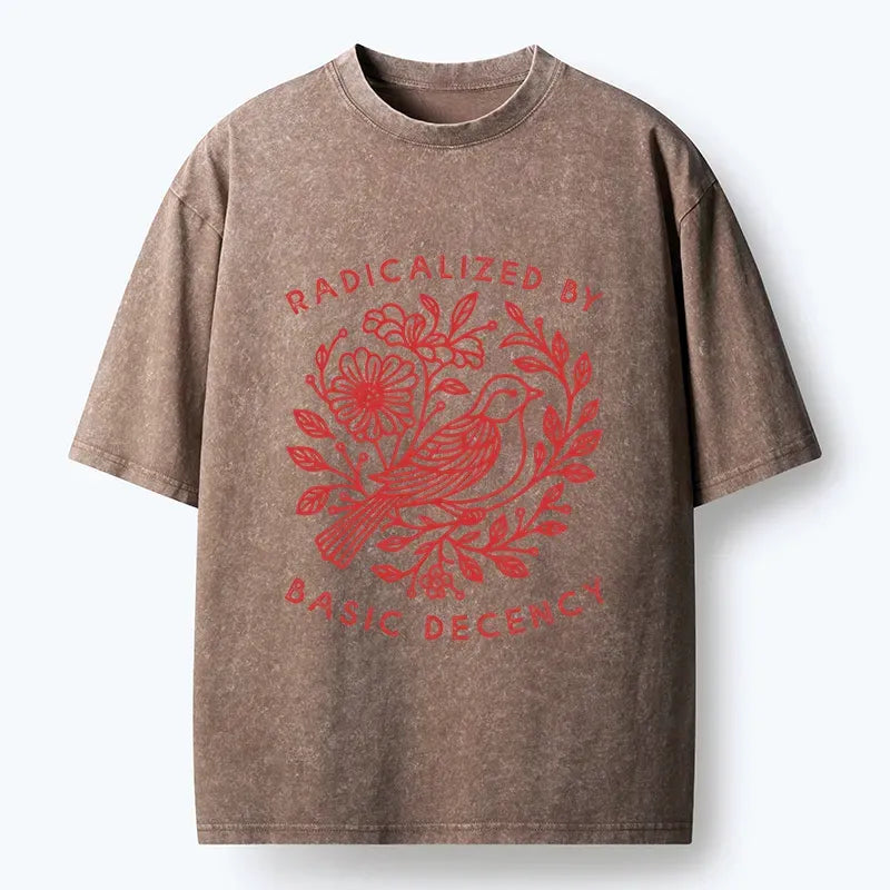 Kyoto-Lion Washed T-Shirt Trendy Streetwear