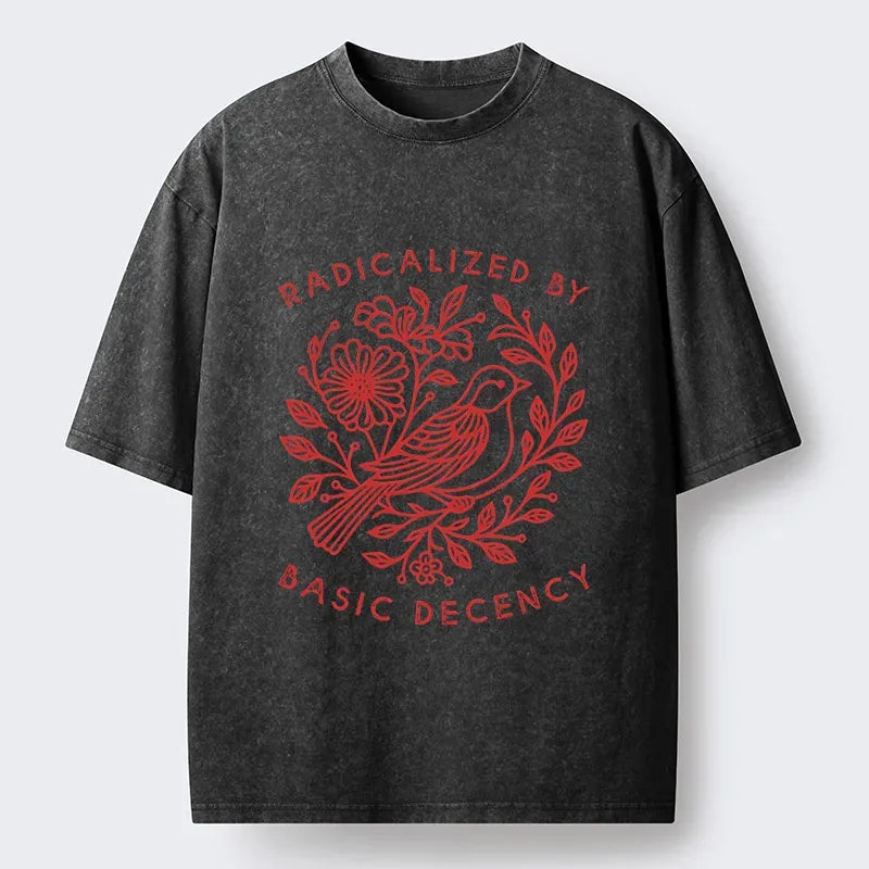 Kyoto-Lion Pigeon That Was Moved Washed T-Shirt