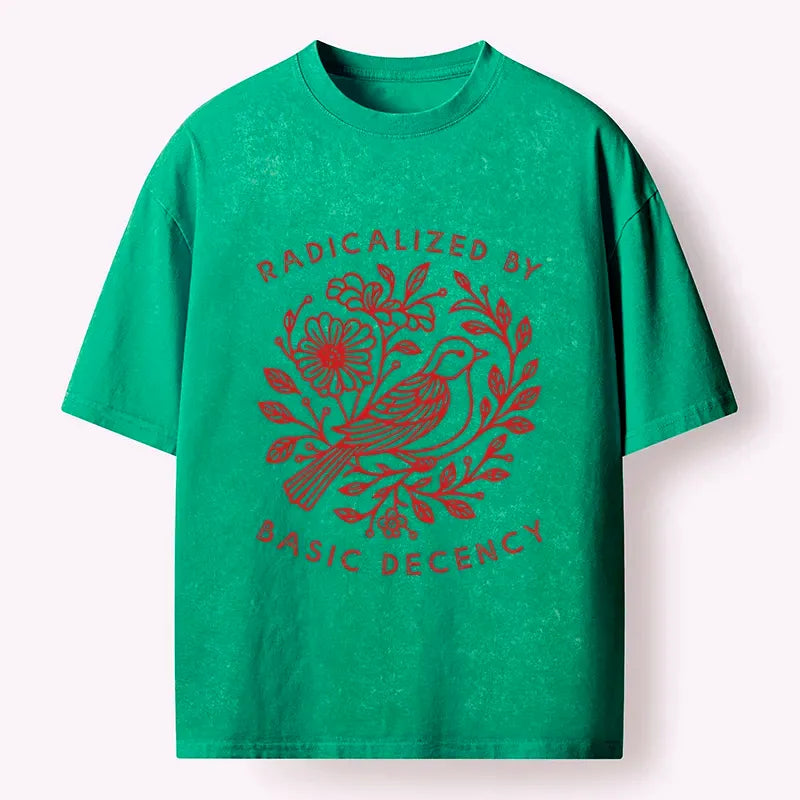 Kyoto-Lion Pigeon That Was Moved Washed T-Shirt