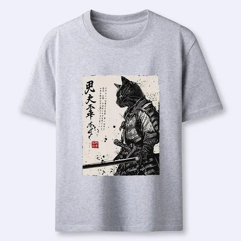 Trendy Kyoto Lion Cat Tee for Streetwear