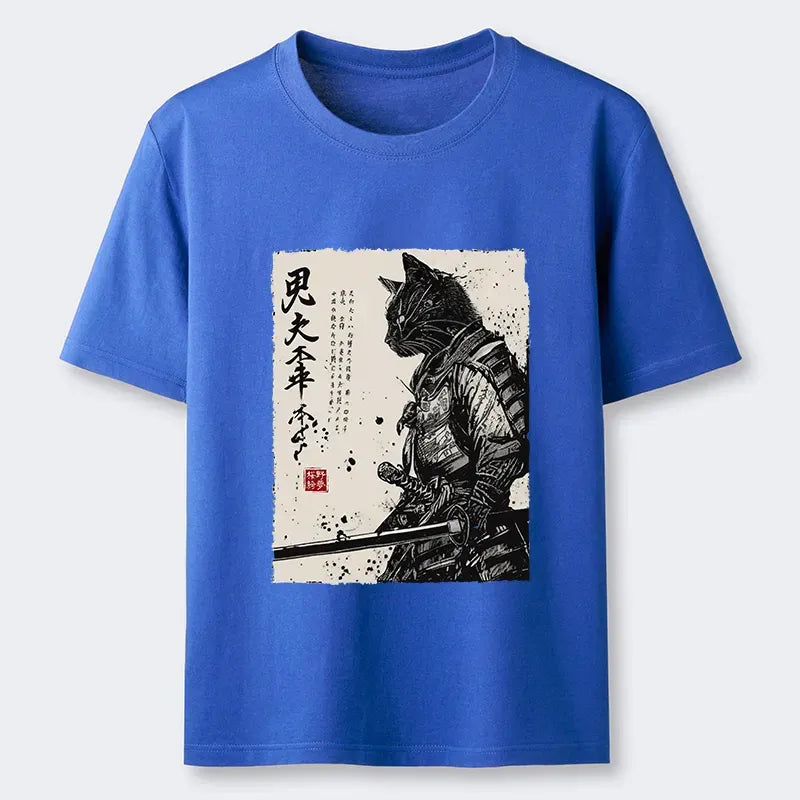 Best Seller Samurai Cat T-Shirt for Men