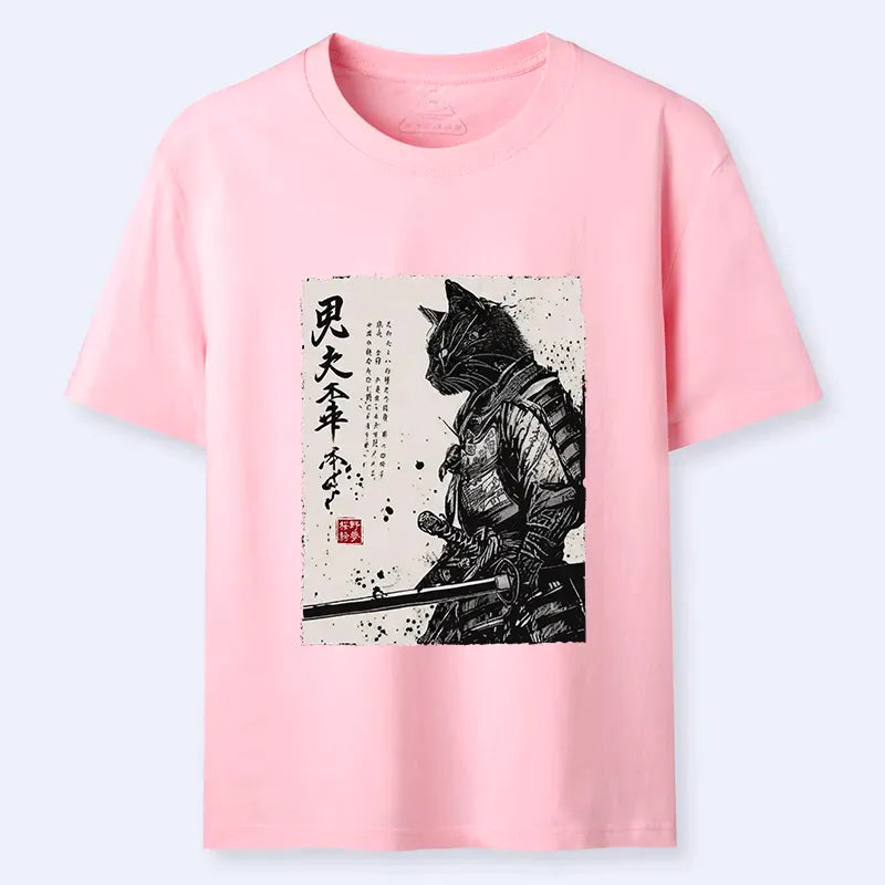 Trendy Kyoto Lion Cat Tee for Streetwear