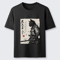 Japanese Samurai Cat Funny Classic T-Shirt