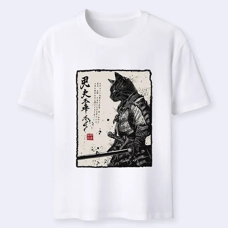 Trendy Kyoto Lion Cat Tee for Streetwear