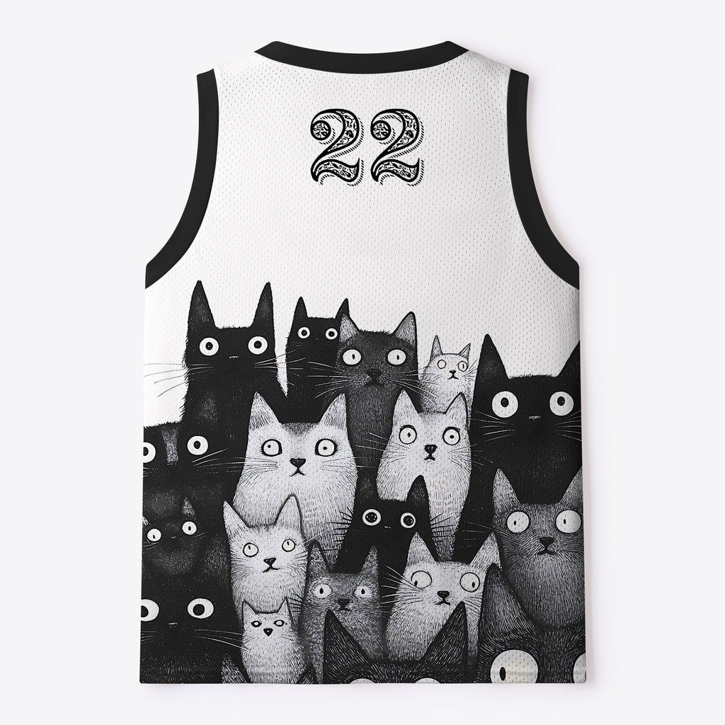 Judgmental Cat Mesh Tank Top for Summer